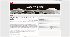 Desktop Screenshot of madalynsblog.com
